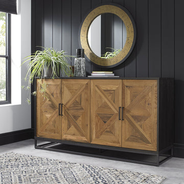 Bentley Designs Indus Rustic Oak Wide Sideboard | Taylors on the High Street